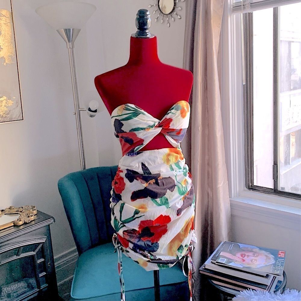 FLORAL MINI DRESS - Picture 3 of 13